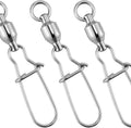 Dr.Fish 20 Pack Ball Bearing Snaps Swivels Fishing Tackles Duo Lock Snaps Stainless Steel Saltwater Freshwater Lure Leader Line Connector