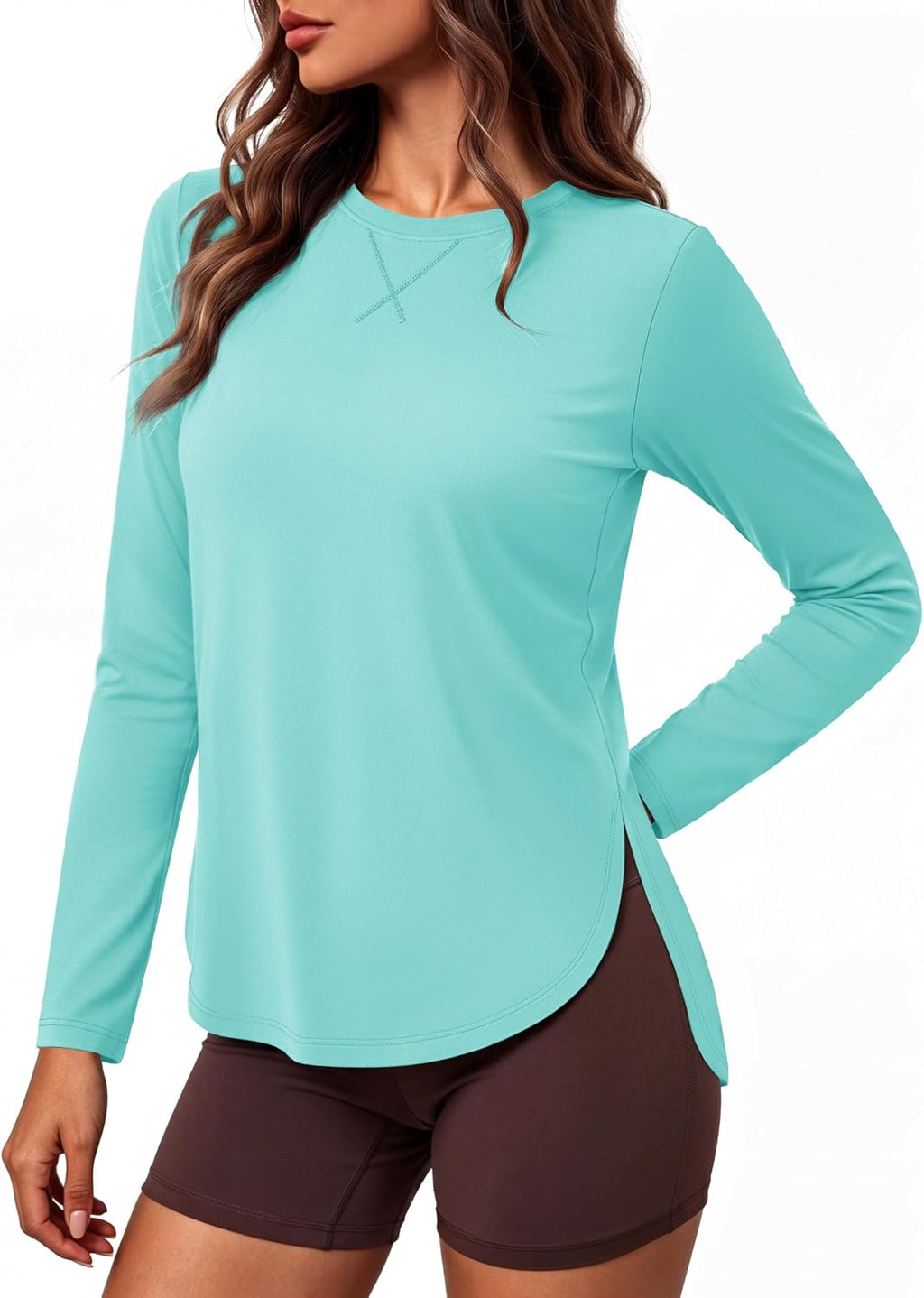 MAGCOMSEN Women's UPF 50+ Long Sleeve Shirt Moisture Wicking Top for Hiking