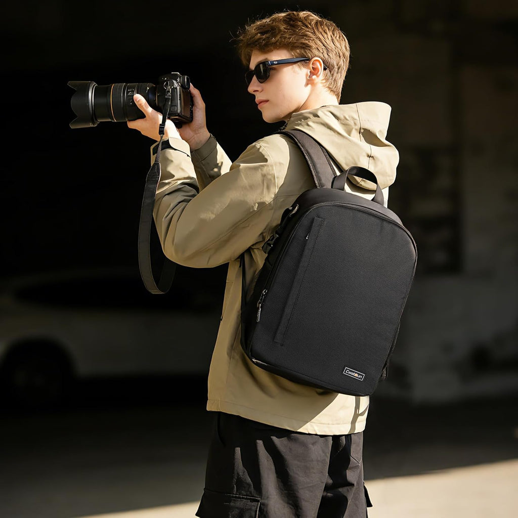 Cwatcun Camera Backpack, DSLR Bag Lightweight Water-resistant