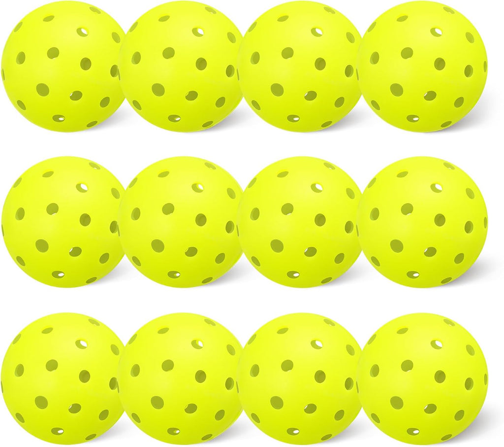 Amazon Basics Outdoor Pickleball Balls, USAPA Approved for Tournament Play, Durable Construction with Balanced and Consistent Performance, 40-Hole Design, Yellow
