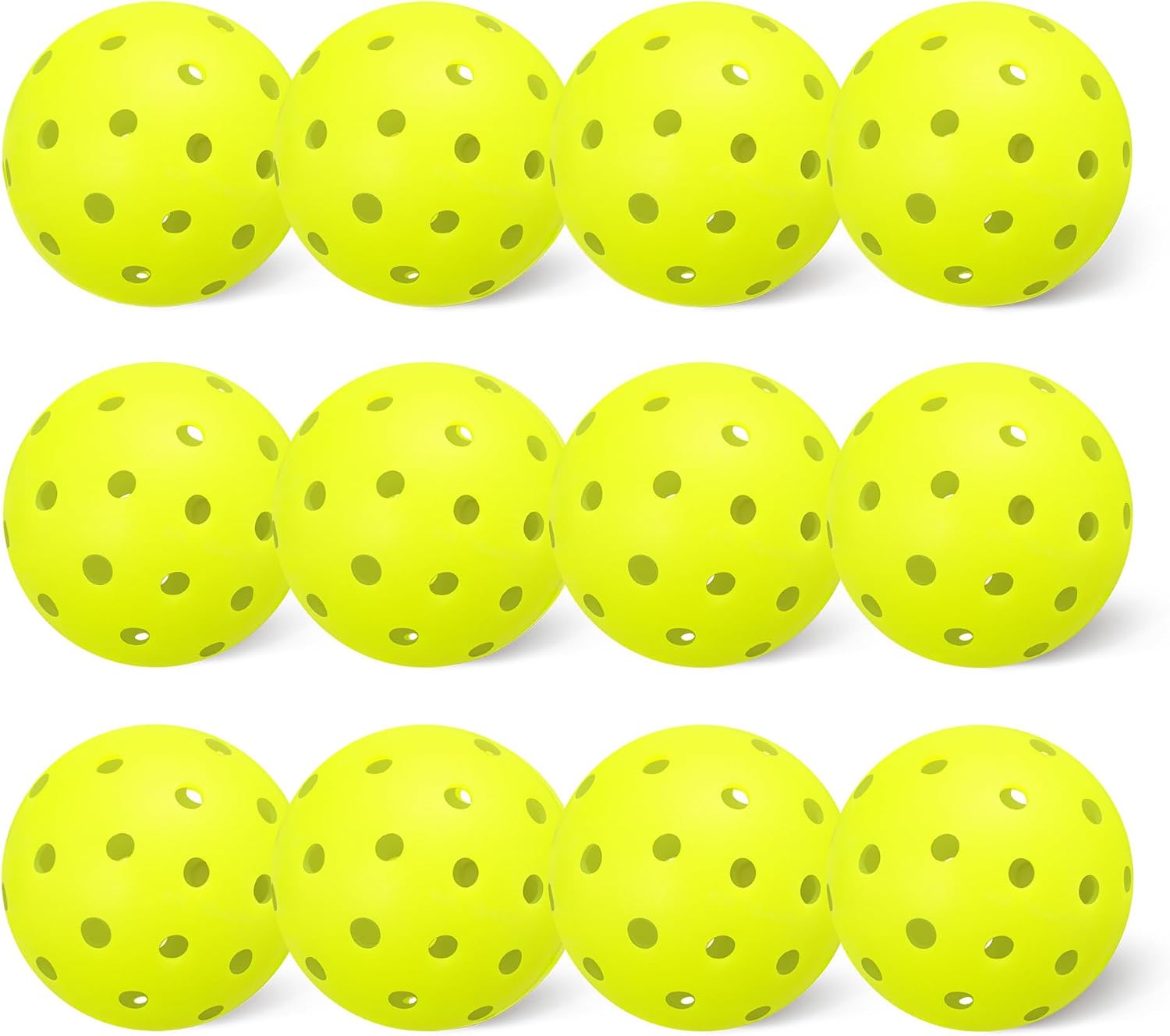Amazon Basics Outdoor Pickleball Balls, USAPA Approved for Tournament Play, Durable Construction with Balanced and Consistent Performance, 40-Hole Design, Yellow