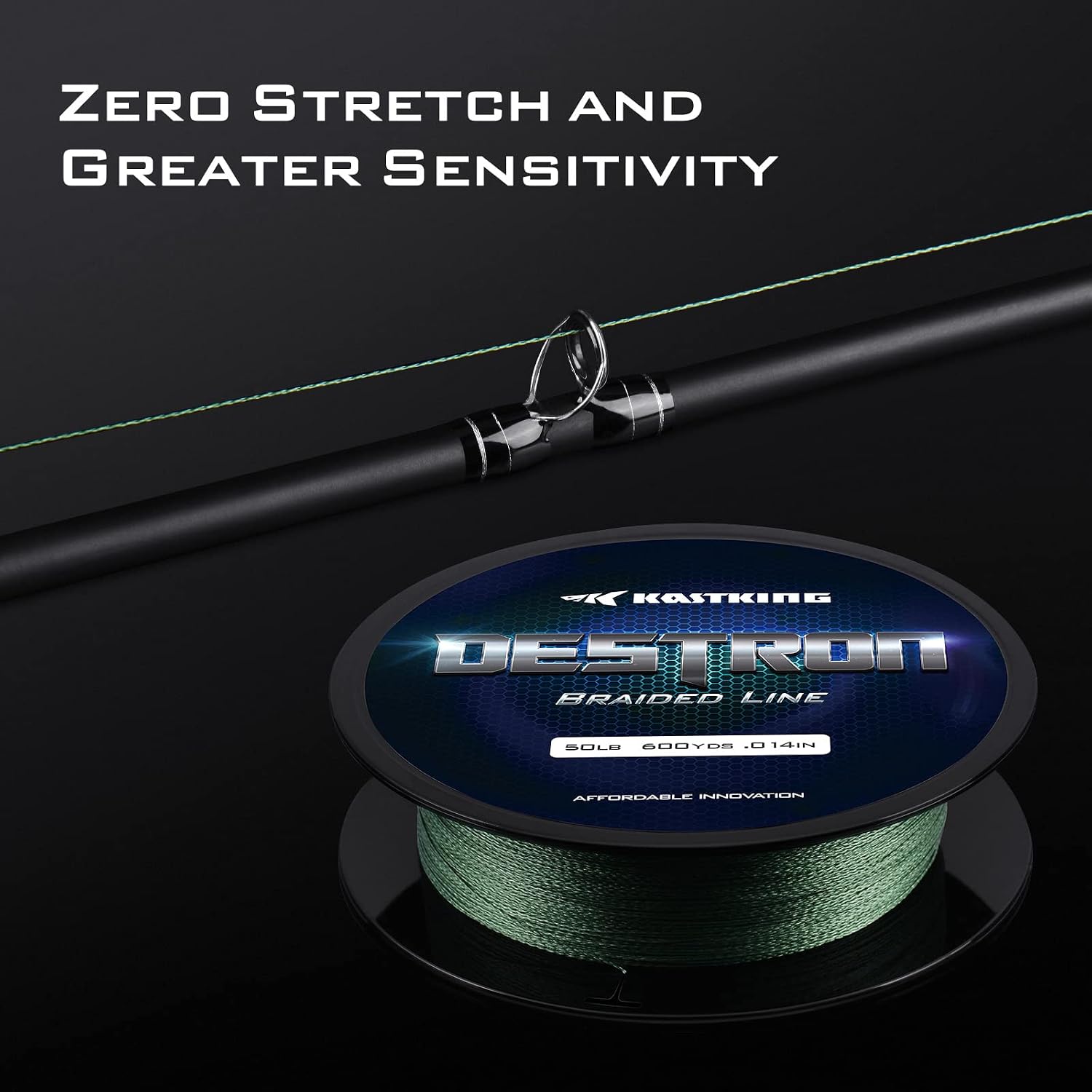 KastKing Destron Braided Fishing Line, Ultra-Thin Diameter & High Strength