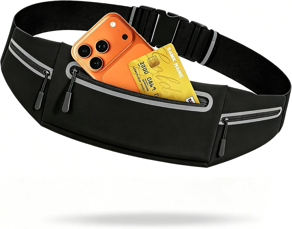 Slim Running Belt for Women Men,Phone Holder Waist Pack,Runners Fanny Pack