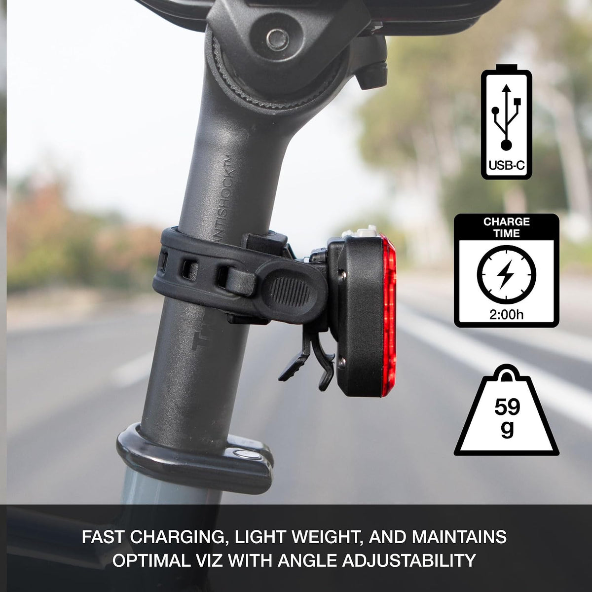 NiteRider Swift 700 + Vmax+ 180 Front & Rear Bike Light Combo | 700 Lumen Front & 180 Lumen Rear Lights | USB-C Rechargeable, Lightweight IP64, 12 Total Modes for Bike Safety, Commuting, Night Riding