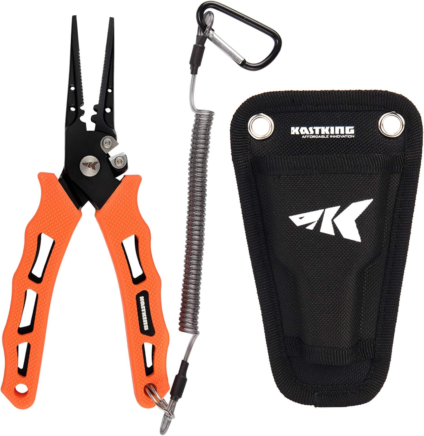 KastKing Cutthroat 7 inch Fishing Pliers, Ice Fishing, Gift for Men