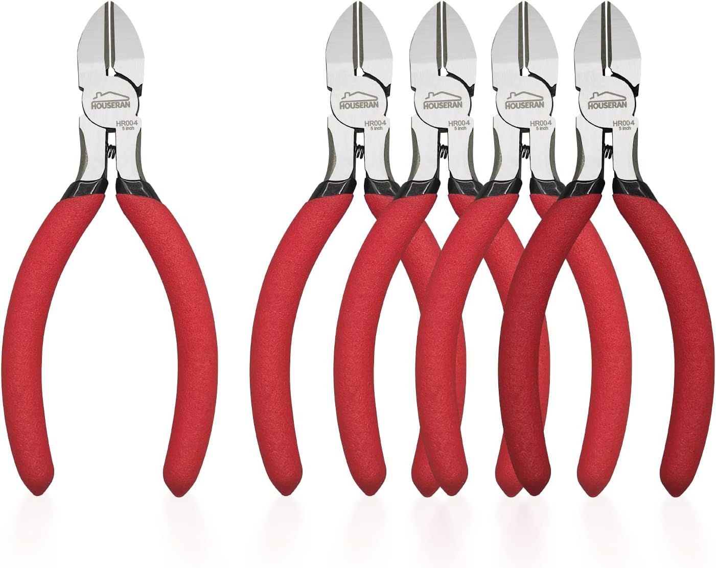 Wire Cutters 10 PACK, 6 inch, Side Cutters, Flush Cut Pliers