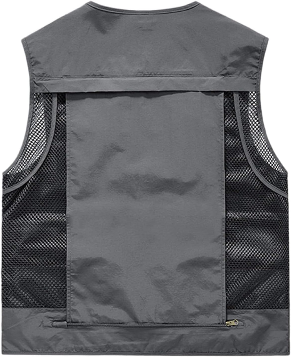 Mens Outdoor Vest Breathable Quick-Dry Fishing Vest Camping Hiking Lightweight Vest with Multi-Pocket