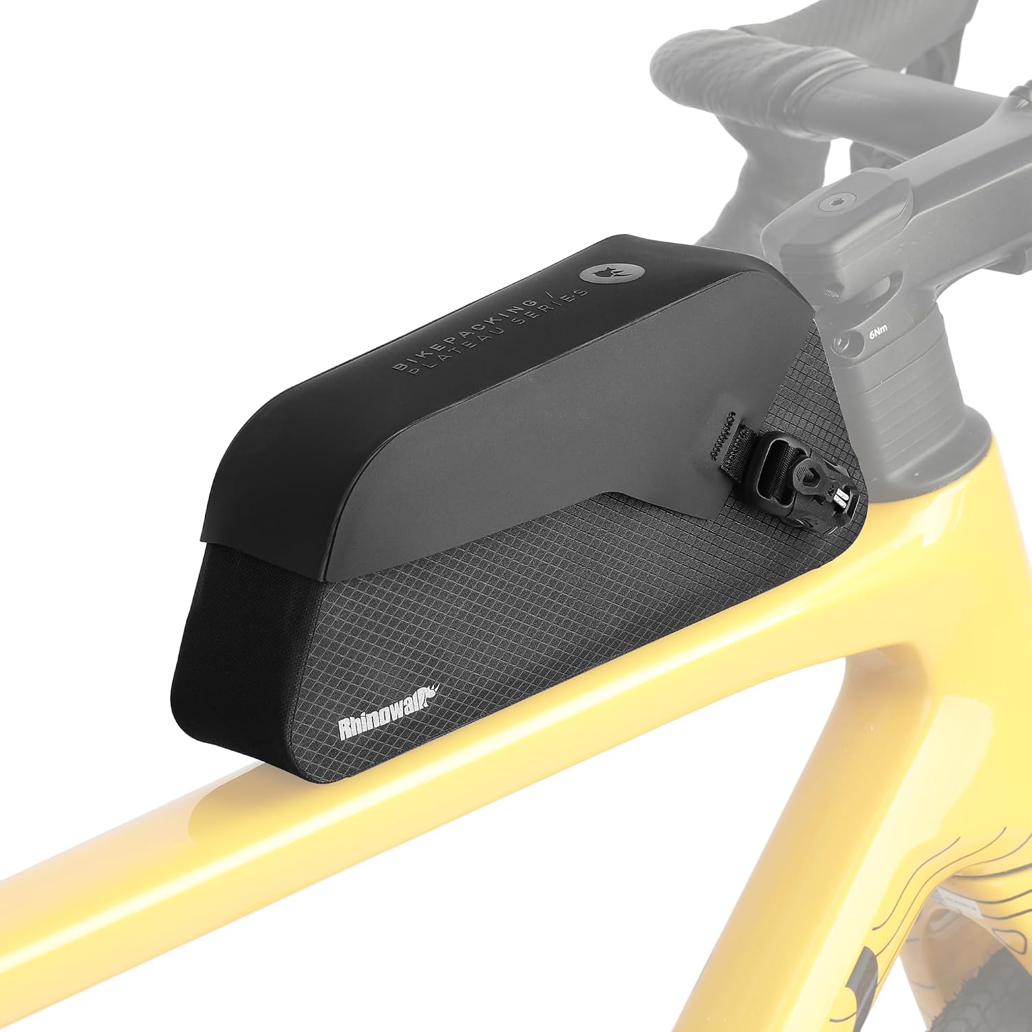 Rhinowalk Bike Top Tube Bag Waterproof IPX4 Magnetic Closure Frame Pouch for Road & MTB Slim Fit (Size 1.0L)