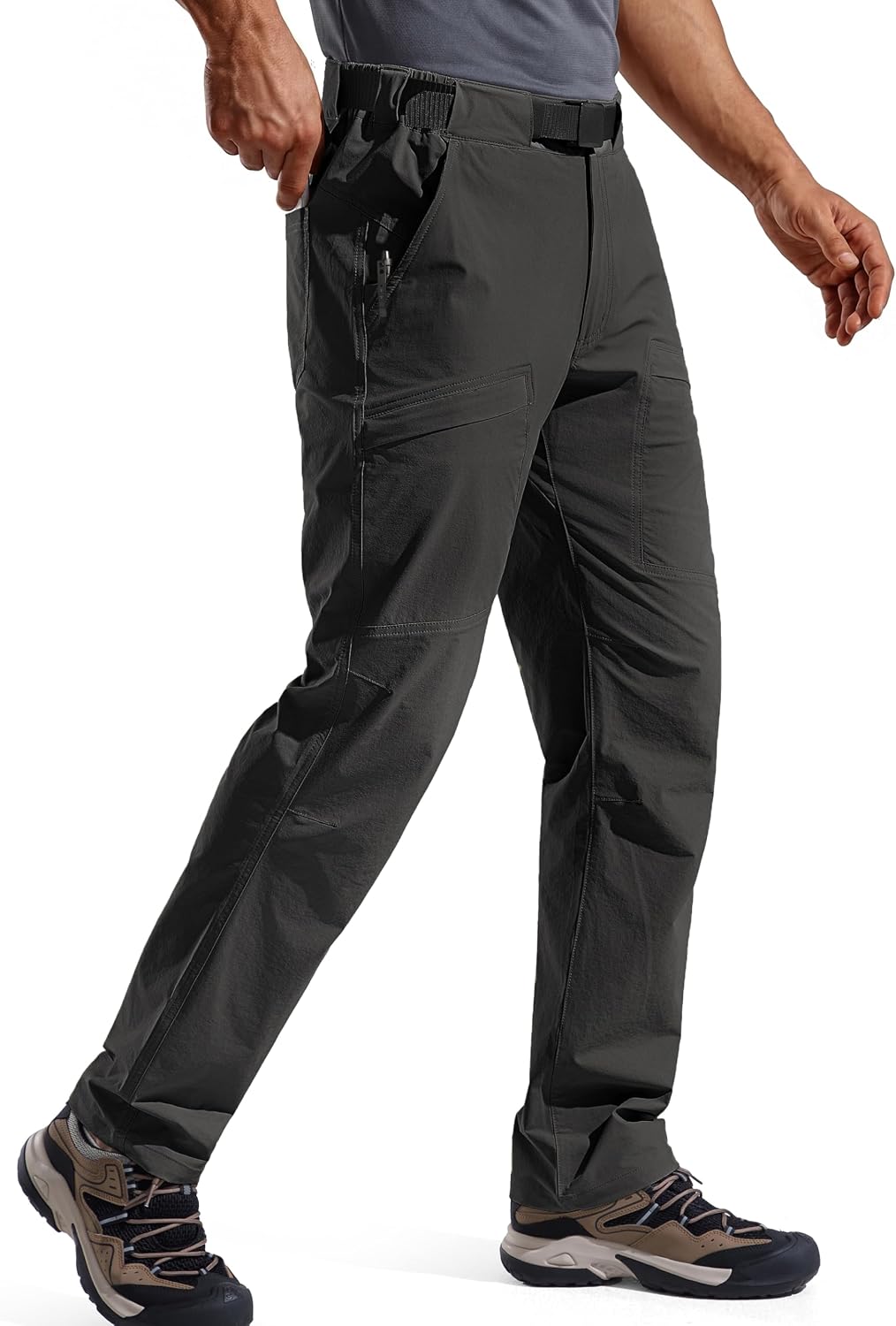 FREE SOLDIER Men's Outdoor Cargo Hiking Pants with Belt