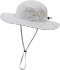 Connectyle Women's UPF 50+ Sun Hat UV Protection Wide Brim Bucket Hat Summer Beach Hats Fishing Hiking Outdoor Safari Hats