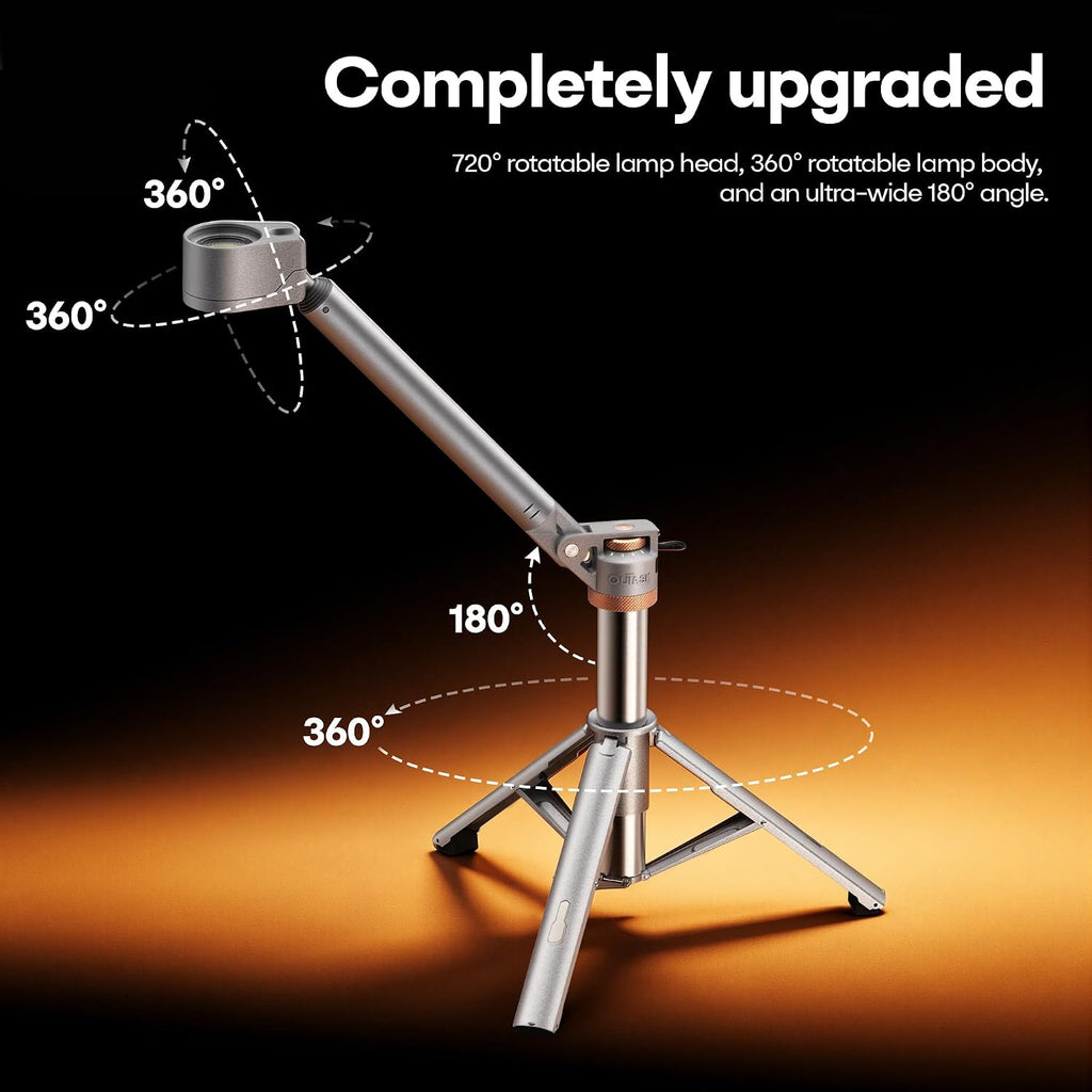 Outask TD2 Telescopic LED Camping Lantern,Ultra Bright Portable Work Light
