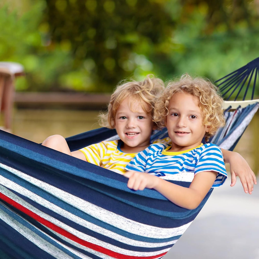 Chihee Cotton Hammock 8.9x4.9ft Holds Up to 660lbs Prevents Side-Tipping