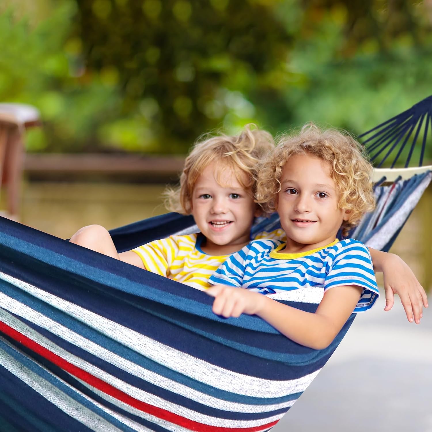 Chihee Cotton Hammock 8.9x4.9ft Holds Up to 660lbs Prevents Side-Tipping