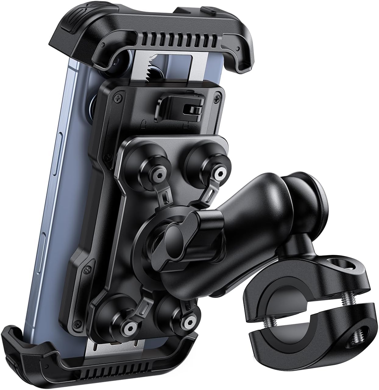 Lamicall Motorcycle Phone Mount Holder with Dual Vibration Dampener