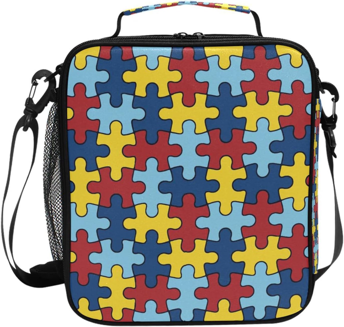 Autism Awareness Lunch Box Insulated Lunch Bag Cooler Tote Bag