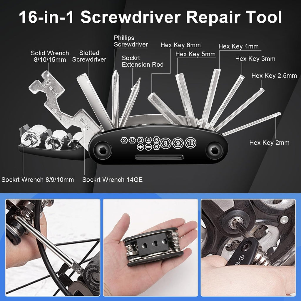 Bike Repair Kit with Saddle Bag