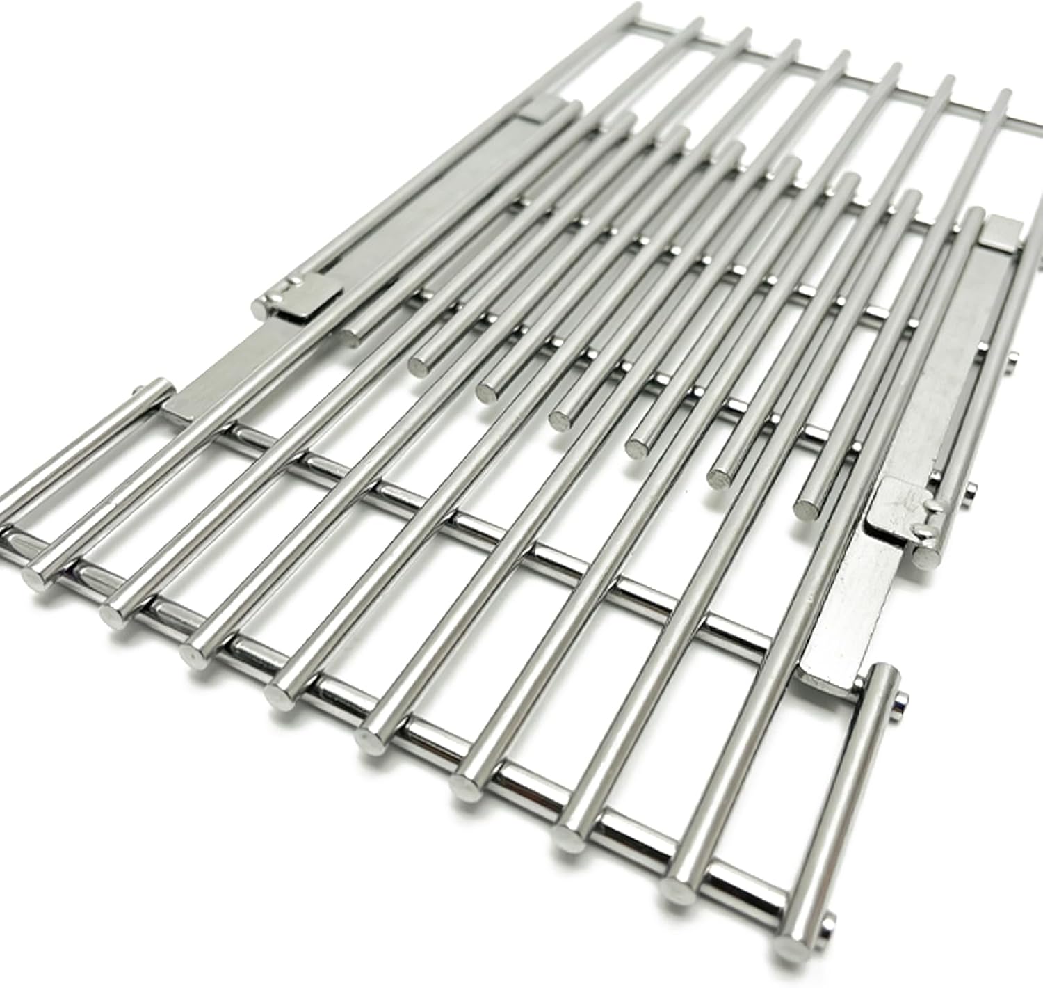 Stainless Cooking Grill Grates Replacement Adjustable Universal Extends from 14" to 20" Long, 8" Wide Each Adjust Expandable Cooking Grill Grids (3pack)