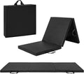 CAP Barbell Folding Exercise Mat – Durable, Anti-Tear, Thick Padding for Fitness, Aerobics, Gymnastics & Home Workouts. 72"L x 24"W x 2"Thick. BLACK