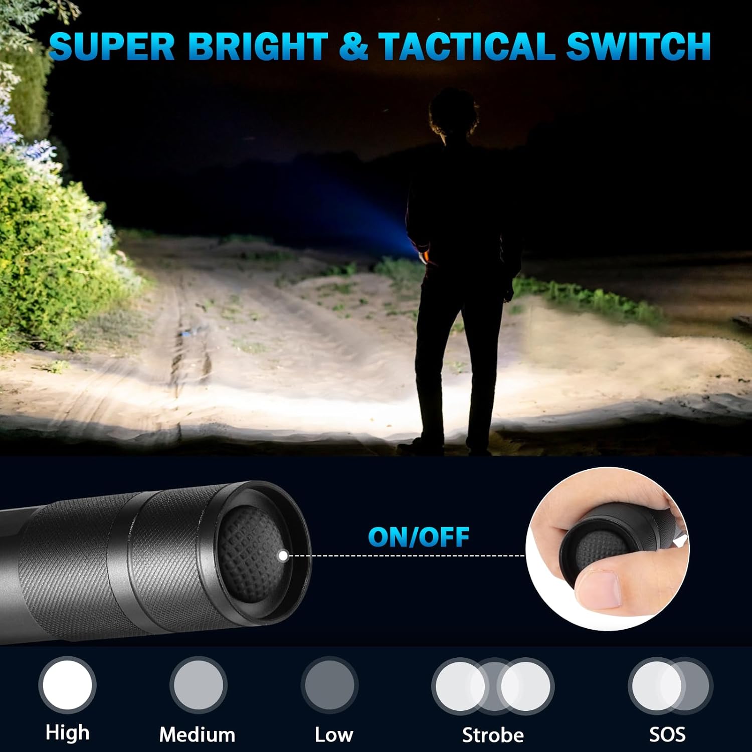 Staaricc 6Pack LED Small Flashlights High Lumens, Mini Flash Light for Home