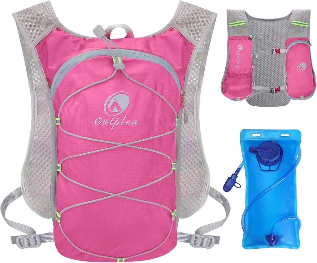 Ouplea Small Running Hydration Backpack Hydro Vest with 2L Water Bladder