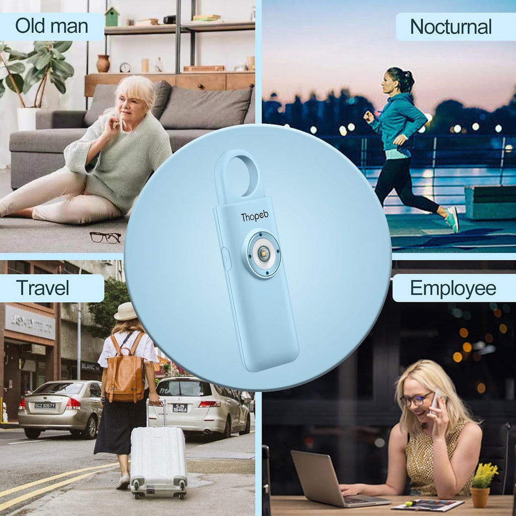 Thopeb Personal Safety Alarm for Women – Upgraded Rechargeable