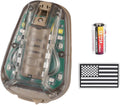 Tactical Helmet Light,4 Modes Visible LED IR Constant-on/Strobe,Waterproof Ladybird Lamp Survival Signal Light for Outdoor Sports Survival Signal Light,1*CR123A Battery Included.