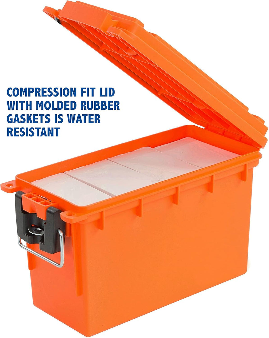 Sheffield 12680 Marine Storage Box, Dry Box Made in USA, Water Resistant Container for Boat and Dock Gear, Small Parts Organizer with Latch, Stackable
