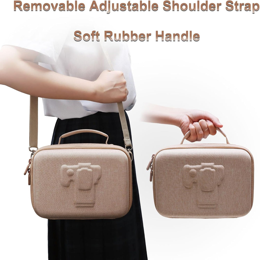 Small Camera Case Bag for Canon EOS Rebel T7/R50//R100 DSLR Camera Beige