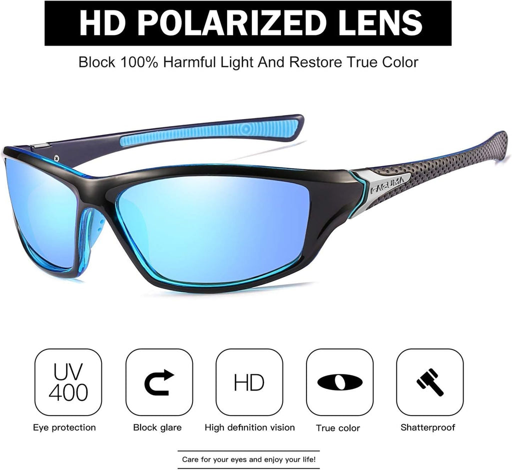 FAGUMA Sports Polarized Sunglasses For Men UV400 Protection