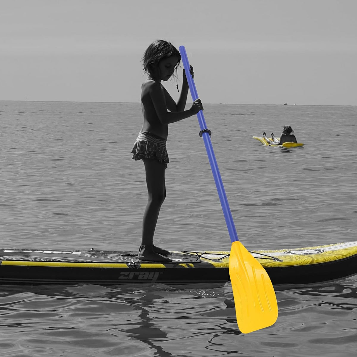Small Kayak Paddles, Plastic Canoe Paddle for Children, yellow
