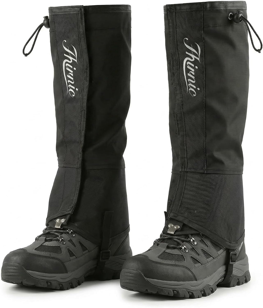 Leg Gaiters for Hiking, Lightweight Waterproof Boot Gaiters for Men Women, Adjustable Shoe Gaiters for Hiking Walking Climbing Hunting Trekking Mountaineering Skiing