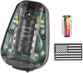 Tactical Helmet Light,4 Modes Visible LED IR Constant-on/Strobe,Waterproof Ladybird Lamp Survival Signal Light for Outdoor Sports Survival Signal Light,1*CR123A Battery Included.