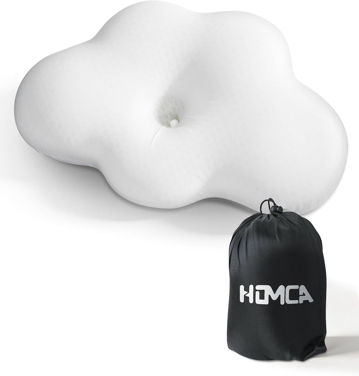 HOMCA Memory Foam Camping Pillow, Travel Pillow for All Sleepers
