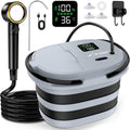 WADEO Portable Shower for Camping with 20L Bucket, 13000mAh Rechargeable