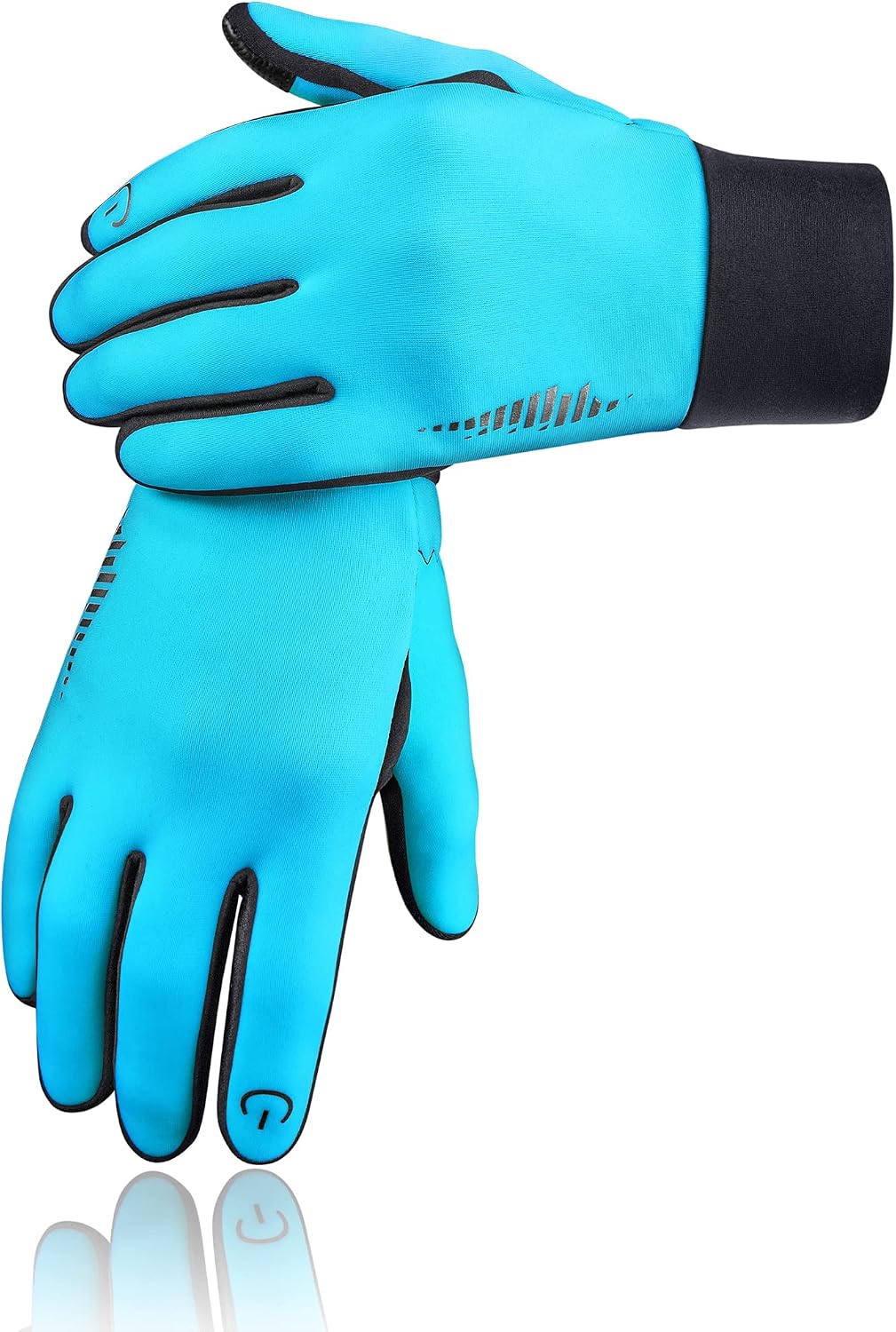 SIMARI Winter Gloves for Women Men - Cold Weather Thermal Touch Screen Ski Snow Glove Liners, Non-Slip Palm & Warm Fleece Lined, for Running Cycling Driving Hiking Walking Sports Outdoor Texting Work