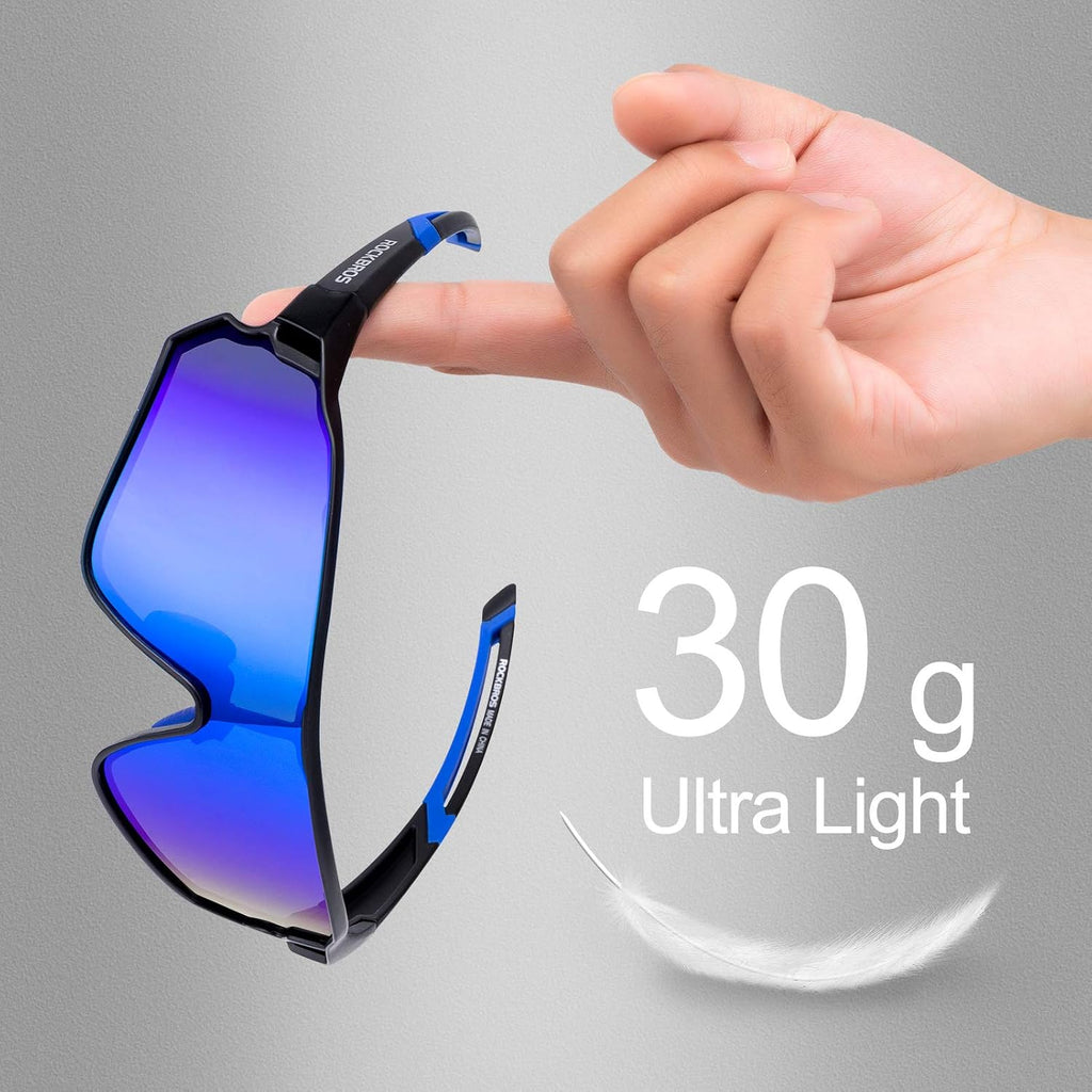 ROCKBROS Polarized Sports Sunglasses Anti-Glare HD Cycling Sun Glasses