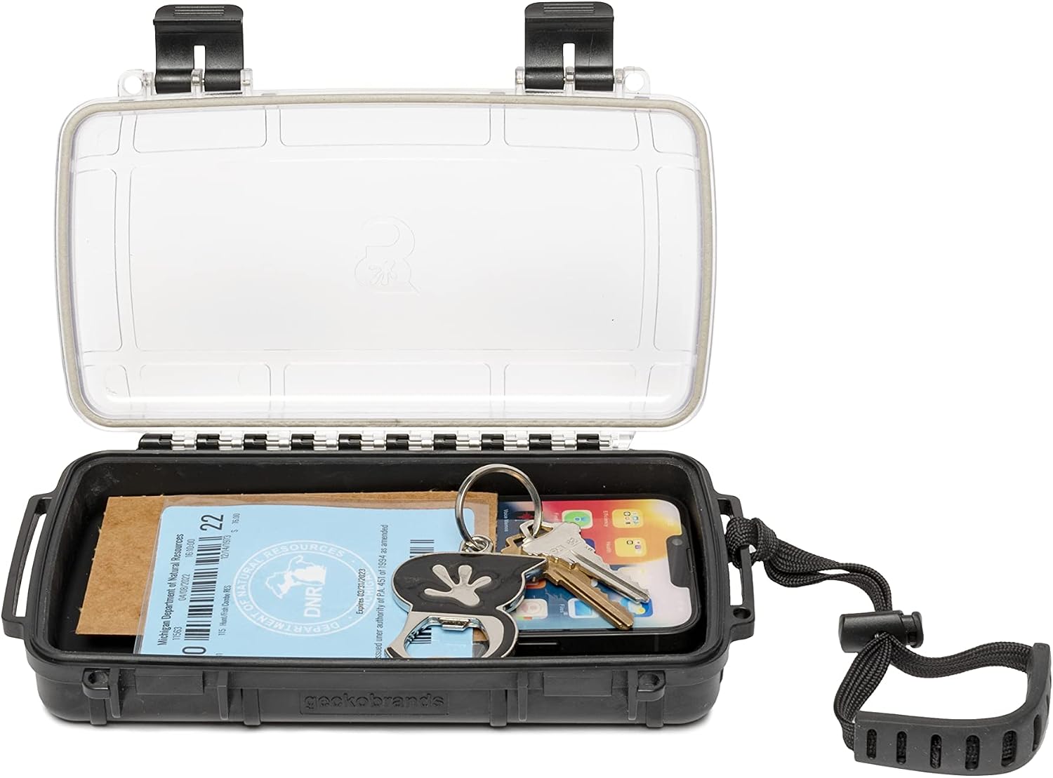 geckobrands Waterproof Dry Box with Silicone Liner – Durable, Dust-Proof, Crush-Proof Storage for Electronics and Gear