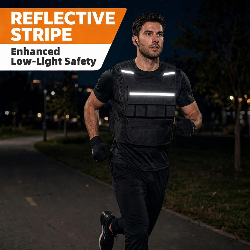 ZENY Adjustable Weighted Vest for Men Women, 30lb/40lb/60lb Fitness Vest