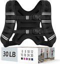 Zeerun Weighted Vest, 6/8/10/12/15/18/20/24/30LB for Men Women
