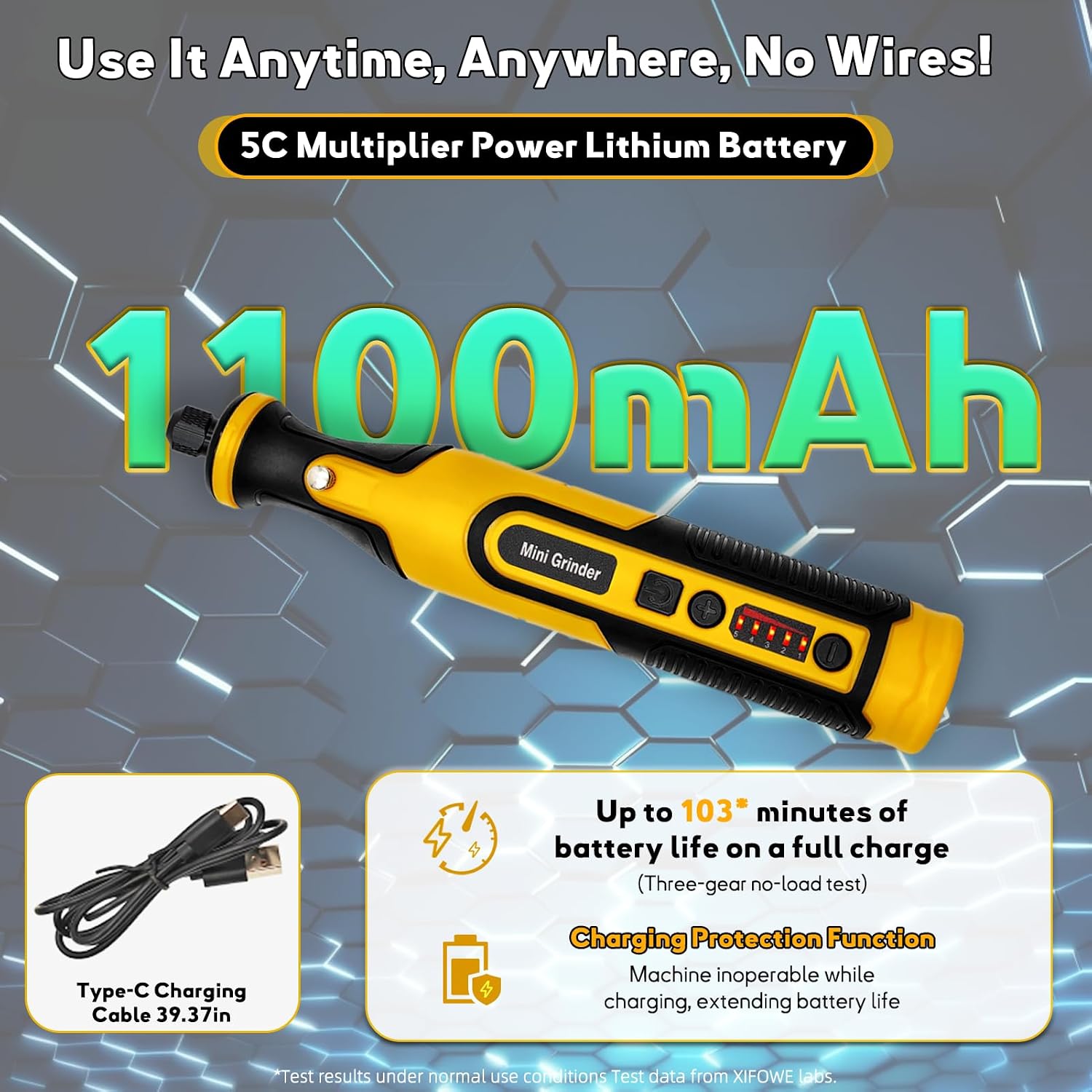 7.2V Mini Cordless Rotary Tool, 59 Attachments for DIY Crafts