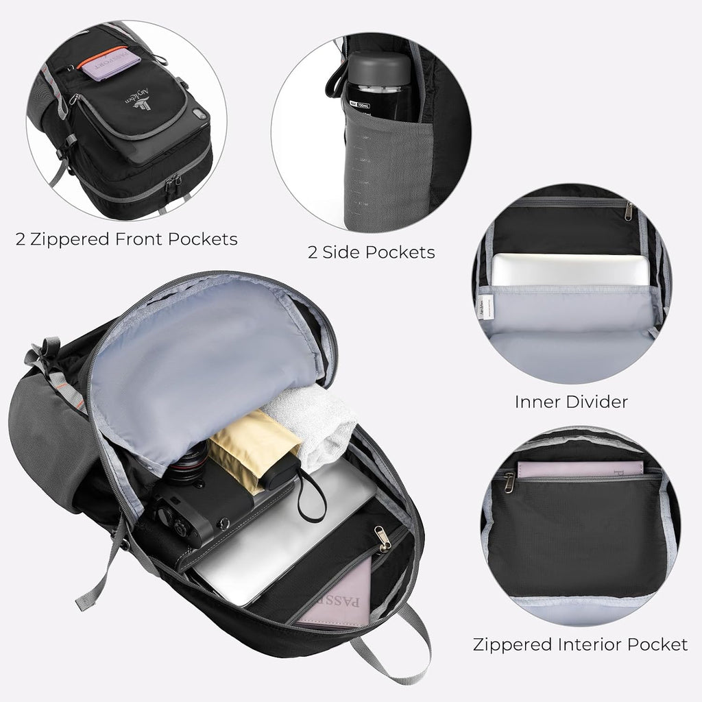 20L Small Hiking Backpack for Women Men,Lightweight Packable Travel Daypack