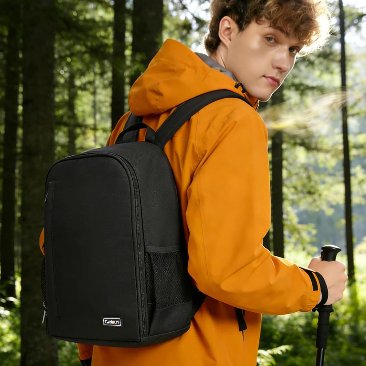 Cwatcun Camera Backpack, DSLR Bag Lightweight Water-resistant