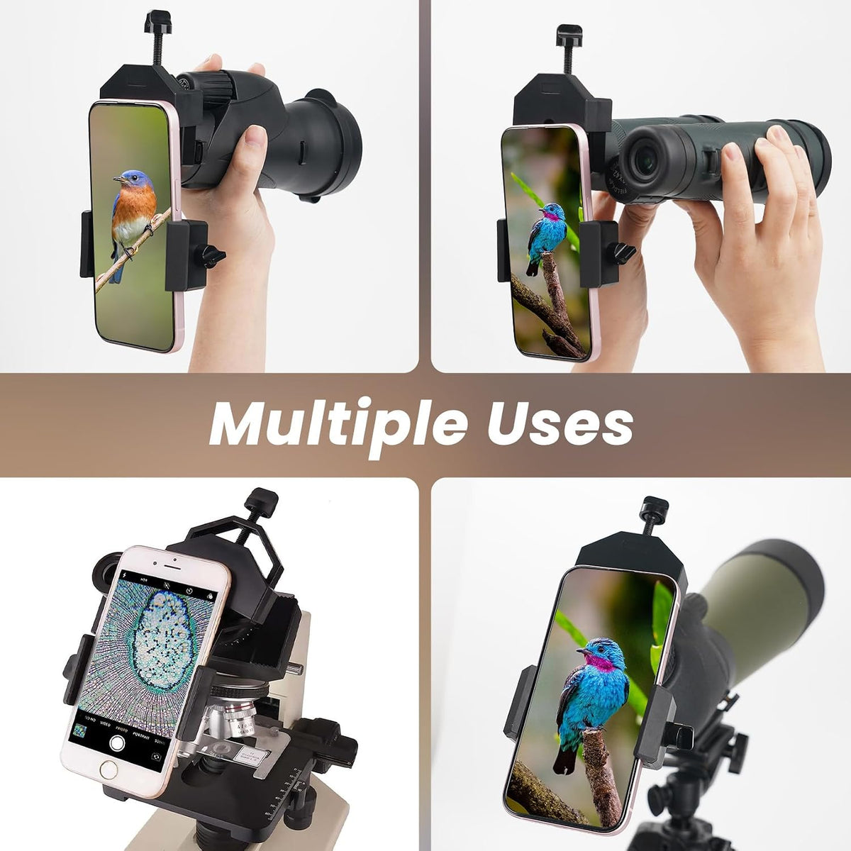 GOSKY Spotting Scope Phone Adapter for Binoculars & Monoculars