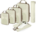 BAGSMART 6 Set Compression Packing Cubes, Travel Luggage Organizer Bags