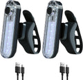 2 Pack USB Rechargeable LED Bike Tail Light Bicycle Rear Cycling Night Essential Reflector Seat Back Safety Lamp Waterproof Bright Warning Flash MTB Light for Men Women Kids