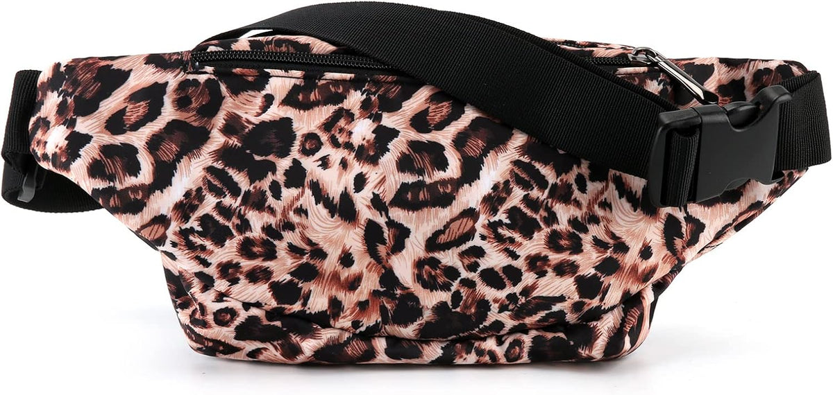 Oxpecker Waist Pack Bag, Leopard Print