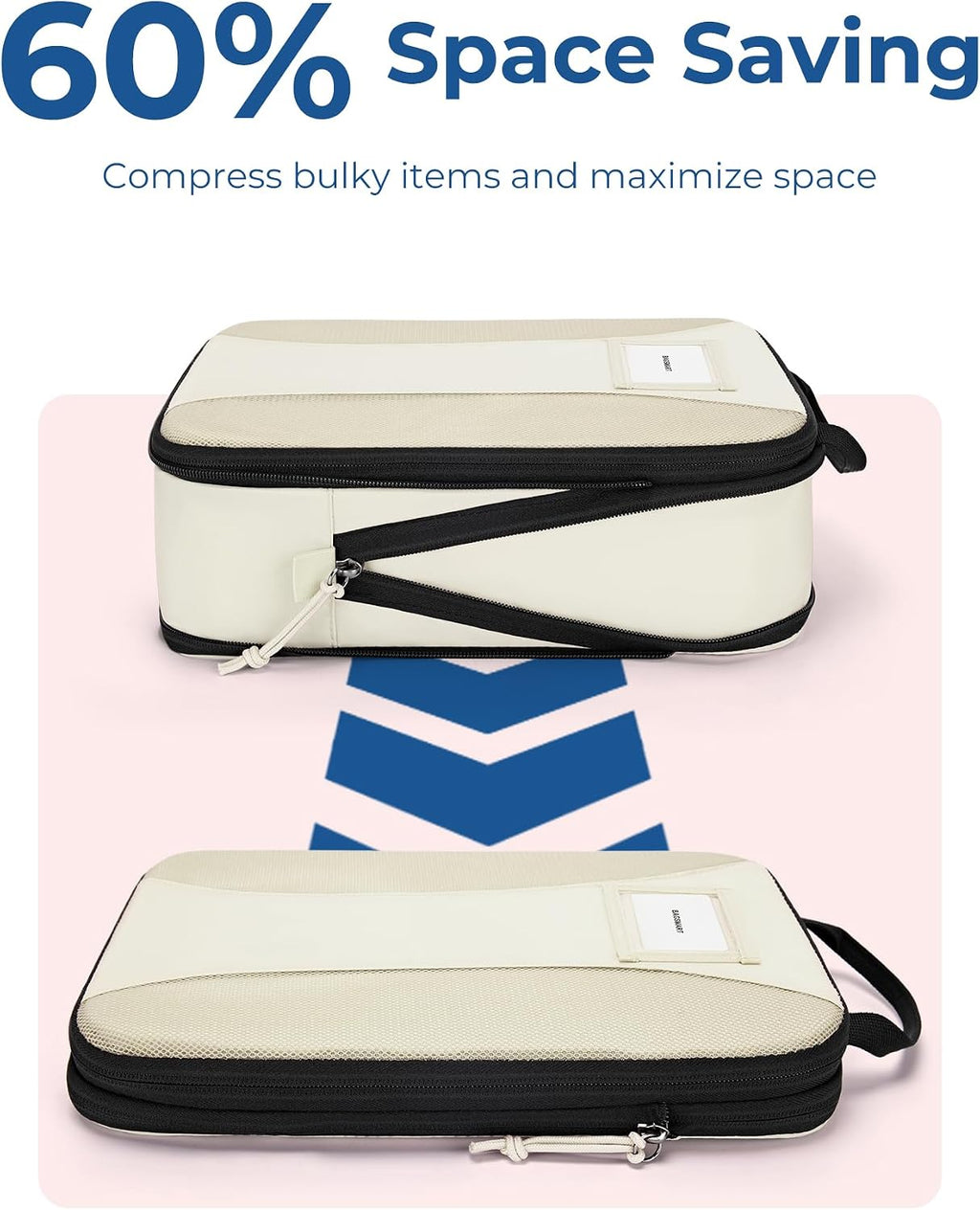 BAGSMART Compression Packing Cubes, Lightweight Travel Essentials