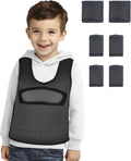 Weighted Vest for Kids Including 6 Removable Weights, (Small, Ages 2 to 5)