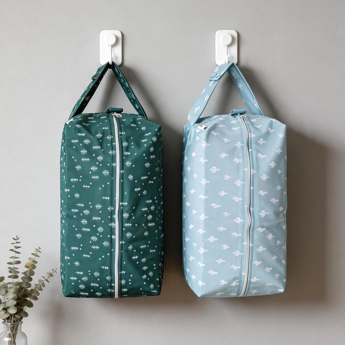 Mama Koala Waterproof Diaper Pods for Baby Items, Cloth Diapers, Swimsuits, Travel, Gym Clothes, Beach, Pump Parts, Toiletries, 2 Pack(DP-Pine Forest)