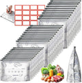 Reusable Aluminum Foil Sealable Storage Bags - Foil Sealable Bags for Food, Vegetables, Fruit, Meat, Snacks, Bread, Seafood Preservation